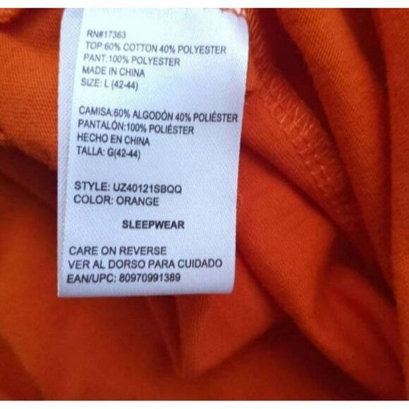 HALLOWEEN PAJAMA T-SHIRT SZ.L EUC. - Picture 5 of 5